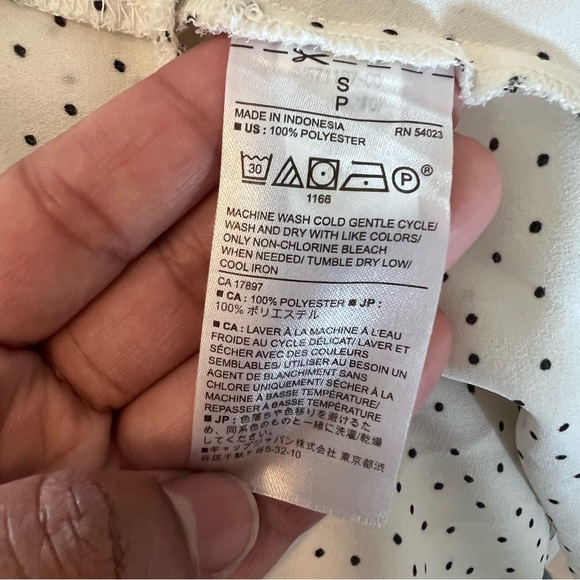 Banana Republic Factory Polka Dot Wrap Top |Size S| - Picture 8 of 8